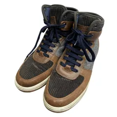 BRUNELLO CUCINELLI ブルネロクチネリ ウール切替ハイカットレザースニーカー サイズ41 14373のサムネイル