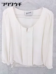 ◇ ROPE ロペ 長袖 ブラウス カットソー サイズM ベージュ レディース 【中古】 【1002800528530】