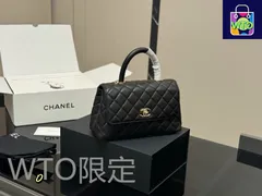 【今日特価】Chanel シャネル ココハンドル グレインレザーを使用しているのが特徴-WTO輸入2
