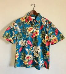 日本製　ハワイアンシャツ　LLサイズ　レギュラーカラー／デッドストック