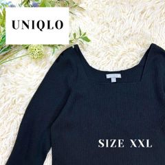 UNIQLO ユニクロ ニット トップス ブラック 女子会 デート 3L