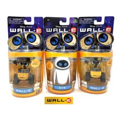 3体セット 海外限定 WALL.E ウォーリー イヴ アクションフィギュア 正規品 Thinkway Toys 新品未開封 海外 限定 フィギュア ディズニー ピクサー Disney Pixar Eve