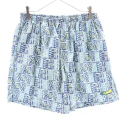 ガッチャ 90s オールド 総柄 スイム パンツ L ブルー系 GOTCHA 水着 インナーパンツ ウエストゴム メンズ