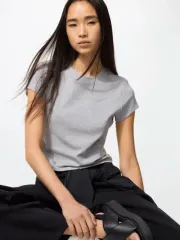 (新品) UNIQLO U ミニ T gray L