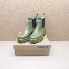 AMOJI アモジ CB917 OLIVER 24.0cm サイドゴア レインブーツ 晴雨兼用