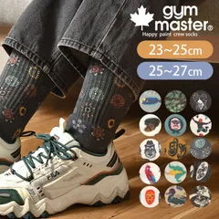 靴下 メンズ レディース 柄 クルー丈 かわいい gym master ジムマスター クルーソックス メンズ おしゃれ カラフル 派手 厚手 パイル地 個性的 おもしろ ユニーク くつ下 くつした 可愛い ブランド 長め