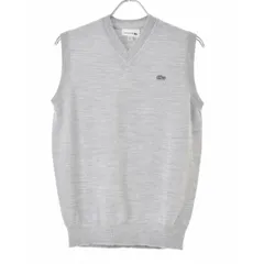 【LACOSTE】AH144EL マシンウォッシャブル ウール×クールマックスVネックニットベスト