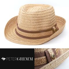 フェドラハット 帽子 中折 Peter Grimm ピーターグリム Evan タン PGF1998-TAN 天然素材 TOYO 西海岸 USA カリフォルニア