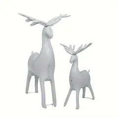 トナカイ バルーン 風船 白 2体 クリスマス Xmas 装飾 飾り付け パーティー イベント