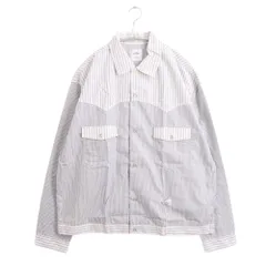 【新品】BEDWIN ＆ THE HEARTBREAKERS ベドウィンアンドザハートブレイカーズ 2 M メンズ シャツブルゾン L/S WESTERN SHIRT JACKET PORK 21SB1662 白 グレー 新品 古着のサムネイル