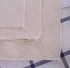 新品 pico dot. パンチニードル用ファブリック 50×67cm 布 ホワイト 刺繍 SH-04