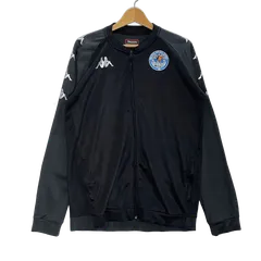 Kappa カッパ トラックジャケット ジャージ 企業ロゴ刺繍 バングラデシュ製 Lサイズ ブラック