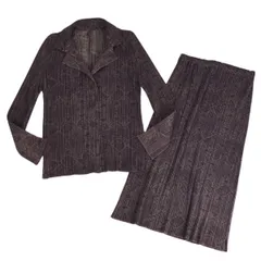 プリーツプリーズ　イッセイミヤケセットアップ3点セット PLEATS PLEASE】 イッセイミヤケ プリーツプリーズ セットアップ