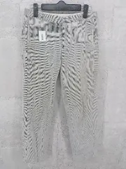 ◇ URBAN RESEARCH DOORS アーバンリサーチ ドアーズ ストライプ 七分丈 クロップド パンツ 38 ブラック グレー * 1002799927420 【中古】 【1002799927420】