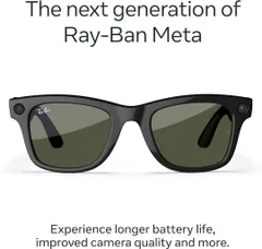 新品未使用 Rayban meta Wayfarer Gen2 G15 green レイバン ウェイファーラー メタ サングラス シャイニーブラック G15グリーン sunglass  gen2 第2世代