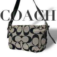 良品 5019 COACH コーチ ショルダーバッグ シグネチャー ブラック