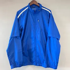 NIKE GOLF ナイキ ゴルフ デタッチャブル ジップアップ ブルゾン ゴルフウェア ウインドブレーカー 青 × 黒 × 白 ブルー ホワイト ブラック メンズ XXLサイズ