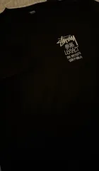 STUSSY(ステューシー) x OUR LEGACY(アワーレガシー) ワークショップ 8 ボール PIGMENT(ピグメント) ダイド 陰陽 Tシャツ 黒