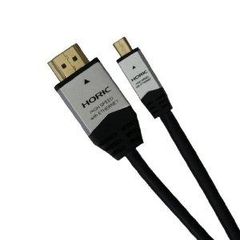 【新品・2営業日で発送】HORIC ホーリック HDMIマイクロケーブル　2.0m　シルバー　タイプAオス-タイプDオス 1個