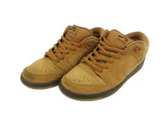 ナイキ NIKE ダンク ロー プロ ウィート SB Dunk Low Pro Wheat BQ6817-204 25cm 茶 ブラウン スニーカー 靴