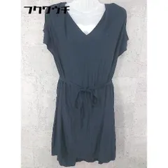 ◇ La TOTALITE ラ トータリテ ノースリーブ 膝丈 ワンピース ネイビー レディース 【中古】 【1002801476120】