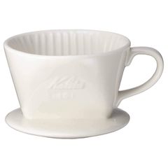 【新着】カリタ Kalita 雑味が出る前においしさだけを引き出す速い抽出速度の3つ穴 コーヒー ドリッパー 保温性が高い 陶器 1~2人用 101-ロト 陶器 日本製 ホワイト #01001 ドリップ 器具 一人用 二人用 1杯用 2杯用 おしゃれ キャンプ