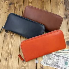 本革 長財布 メンズ 栃木レザー ラウンド長財布 全3色