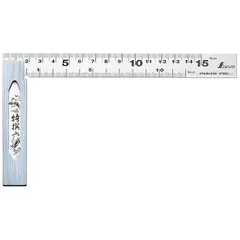 シンワ測定(Shinwa Sokutei) 完全スコヤ cm目盛 ステンレス鋼 15cm 62009のサムネイル