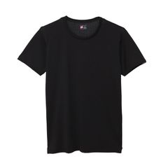 ヘインズ Hanes【２枚組】大きいサイズ ＸーＴＥＭＰ メッシュクルーネックＴシャツ 半袖Ｔシャツ 無地 インナーＴシャツ アンダーウエア― 下着 パックＴ メンズ HM1EZ701+ 090 MENS X-TEMP MESH TｰSHIRT BLACK