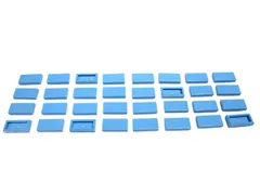 レゴ★未使用！パステルブルーの１×２タイル３２点セット