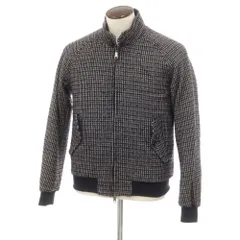 【中古】バラクータ BARACUTA ウールナイロン チェック 中綿 スイングトップ ネイビーxホワイト【サイズ40】【メンズ】のサムネイル