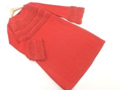 TO BE CHIC トゥービーシック ウール100% ニット ワンピース size40/赤 ◇■ レディース
