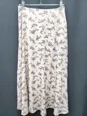 ◇ ⊇ Lily Brown リリーブラウン ロング丈 フレア スカート サイズ0 ベージュ レディース P  【1409250024917】