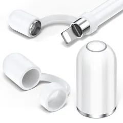 【新着商品】2点セット 白 ipencil適用 Pro/Air/mini iPad/iPad for オリジナルと同じ磁力 充電端子用 1に対応 iPencil タッチペン交換用 キャップ紛失防止カバー 第1世代 キャップ アップルペンシル 交換用キャップ P