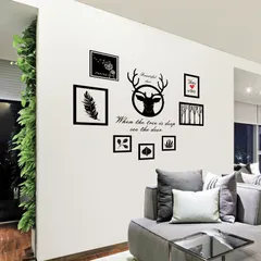 No.61ウォールステッカー北欧　鹿　アート　剥がせるシール　壁紙　インテリア