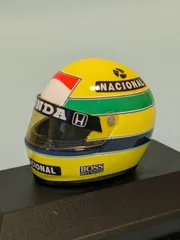 ミニチャンプス　1/8ヘルメット　アイルトンセナ　アラン、プロスト　ピンバッチ ミニチャンプス 1/8ヘルメット アイルトンセナ アラン、プロスト