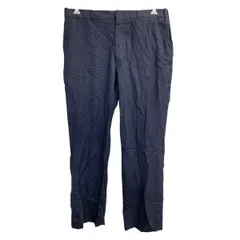 スラックス W38 ストライプ ビッグサイズ ネイビー 古着卸 アメリカ仕入 2503-68