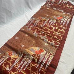 【特価】逸品 美品 正絹 名古屋帯 女性 婦人 レディース 和装小物 和装 着物 留袖 訪問着 振袖 浴衣 B102812