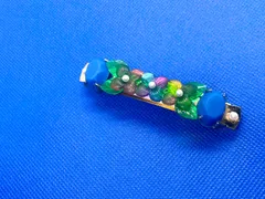 キラキラ！紫陽花のレジンバレッタ