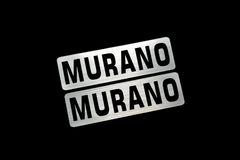 EE-719-2 MURANO 銀黒 アクリル2層 ステッカー 日産 ムラーノ Z50 Z51 前期 後期 モデリスタ 2枚1セット
