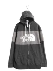 【お得なクーポン配布中!】 ノースフェイス フルジップ スウェット フード パーカー メンズ XL / The North Face アウトドア トレーナー 裏起毛 大きいサイズ ツートン