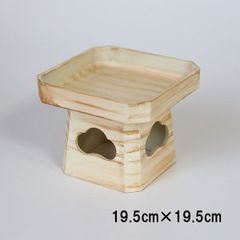 三宝 三方 白木 日本製 19cm お供え 月見 団子 台 お月見さんぽう お供え台 お月見台 飾り台 越前漆器 割れない 耐久 食器 業務用漆器