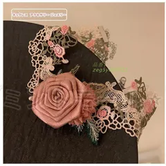 ネックレス レディース チョーカー レース バラ アクセサ首飾り 華やか ギフト 結婚式 可愛い おしゃれ 卒業式 入学式