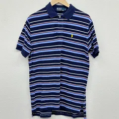 POLO　ポロシャツ　ネイビー　ボーダー