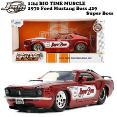JADATOYS 1:24 BTM 1970 Ford Mustang Boss 429 SUPER BOSS ミニカー