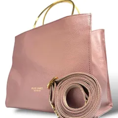 【良品】BLUE LABEL CRESTBRIDGE ブルーレーベルクレストブリッジ 定価39,600円 メタルハンドル レザー 本革 2way トートバッグ かばん 自立 スクエア ショルダーバッグ メタルハンドル 斜め掛け お食事会 スタイリッシュ