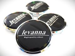levanna V10-EX 専用センターキャップ オーナメント ブラック 台座 4個SET
