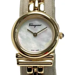 ☆☆Salvatore Ferragamo サルヴァトーレフェラガモ ガンチーニ SFIK-121917910364 シェル文字盤 クォーツ レディース 腕時計のサムネイル