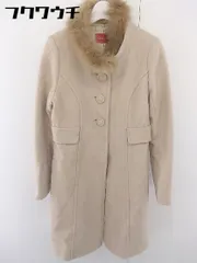 ■ ◎ Apuweiser riche アプワイザー リッシェ 長袖 コート サイズ2 ベージュ レディース  【1109130004557】