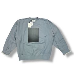 参考上代36300円 未使用品 stein OVERSIZED REBUILD SWEAT LS オーバーサイズ リビルド クルーネックスウェット シュタイン ST.525-1 Blue grey